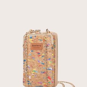 COIN CORK PURSE WALLET CLUTCH BAG